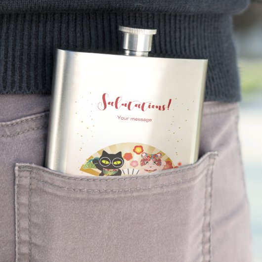 Maneki Neko Lucky Poiluna Classic Flachmann (Beispiel)