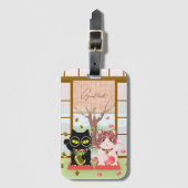 Maneki Neko Lucky Poiluna Gepäckanhänger (Vorderseite Vertikal)