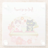 Maneki Neko Lucky Poiluna Glasuntersetzer (Rückseite)