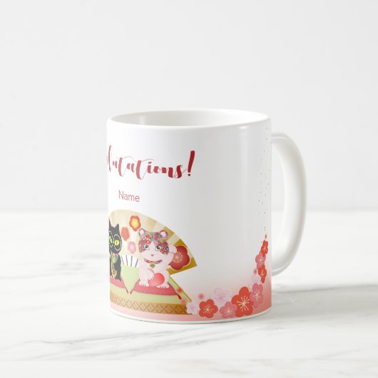 Maneki Neko Lucky Poiluna Kaffeetasse (VorderseiteRechts)