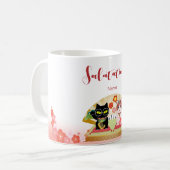 Maneki Neko Lucky Poiluna Kaffeetasse (Vorderseite Links)