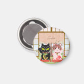 Maneki Neko Lucky Poiluna Magnet (Vorderseite/Rückseite)