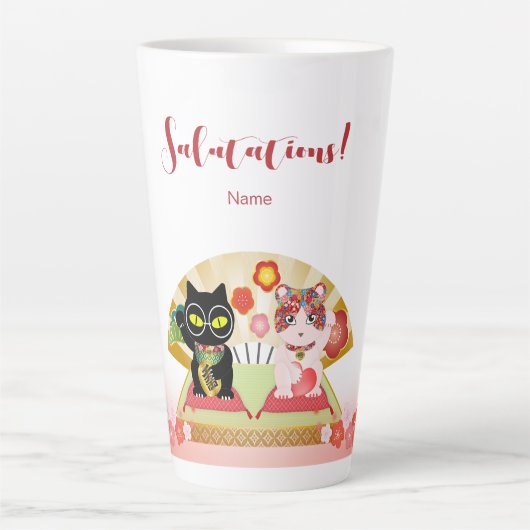 Maneki Neko Lucky Poiluna Milchtasse (Vorderseite)