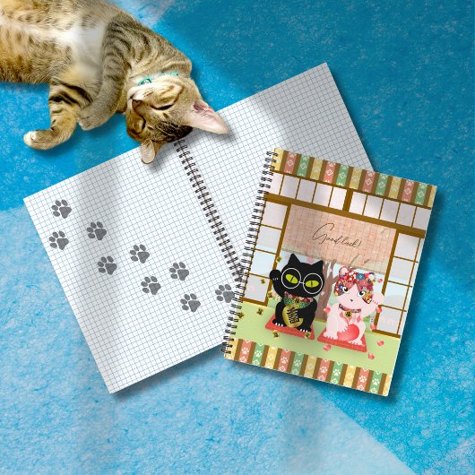 Maneki Neko Lucky Poiluna Notizblock