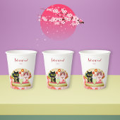 Maneki Neko Lucky Poiluna Pappbecher