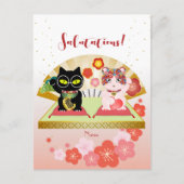 Maneki Neko Lucky Poiluna Postkarte (Vorderseite)