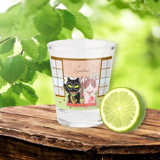 Maneki Neko Lucky Poiluna Schnapsglas