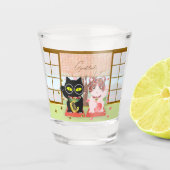 Maneki Neko Lucky Poiluna Schnapsglas (Vorderseite)