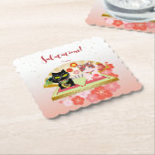 Maneki Neko Lucky Poiluna Untersetzer (angewinkelt)