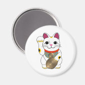 Maneki Neko Magnet (Vorderseite/Rückseite)