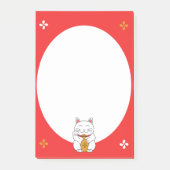 Maneki Neko Post-it Klebezettel (Vorderseite)