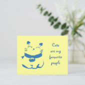 Maneki Neko Postcard Postkarte (Stehend Vorderseite)