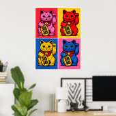 Maneki Neko Poster (Heimbüro)