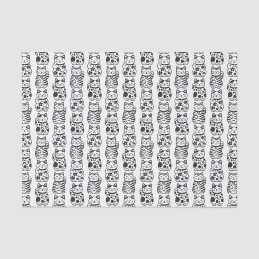 Maneki Neko Seidenpapier (Vorderseite)