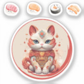 Maneki Neko Sticker (Vorderseite)