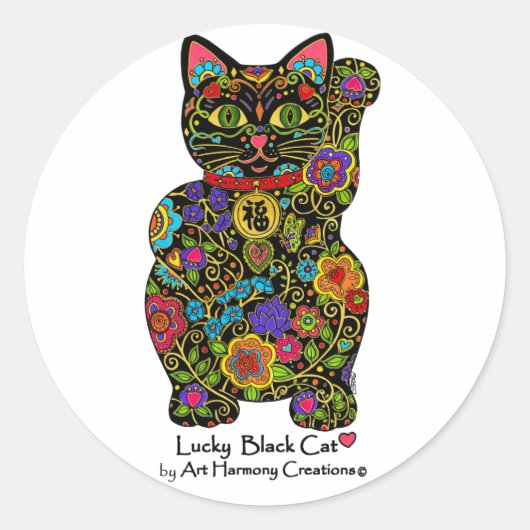 Maneki Neko Sticker (Vorderseite)