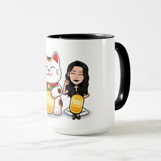 Maneki Neko Tasse (VorderseiteRechts)