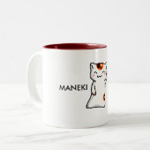 Maneki Neko- Tasse (Vorderseite Links)