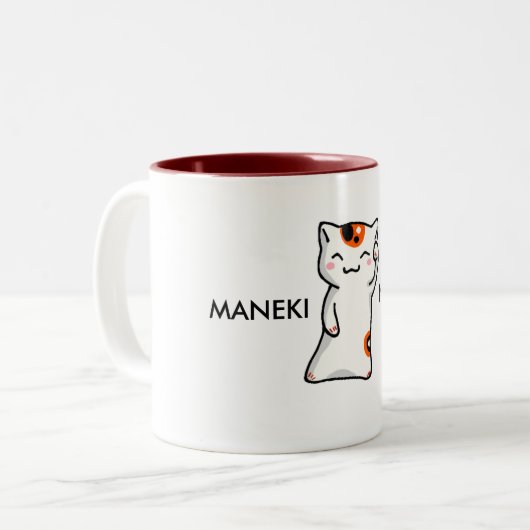 Maneki Neko- Tasse (Vorderseite Links)