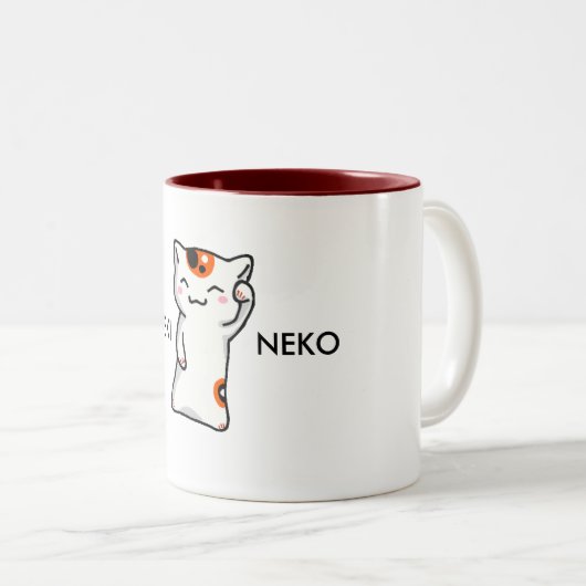 Maneki Neko- Tasse (VorderseiteRechts)