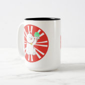 Maneki Neko Tokyo Katze Zweifarbige Tasse (Vorderseite Links)