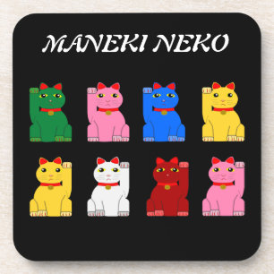 maneki neko untersetzer