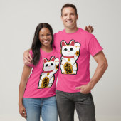 Maneki Neko Waving Cat T-Shirt (Unisex)