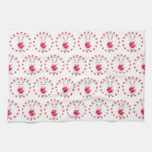 Maneki Neko zum Valentinstag Geschirrtuch (Horizontal)