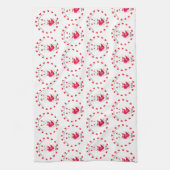 Maneki Neko zum Valentinstag Geschirrtuch (Vertikal)