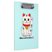 Manekineko-Glückliche Katze (Katze zuwinkend) Klemmbrett (Rechts)