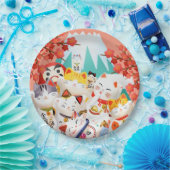 Manekineko Hanami Party Pappteller (Party)