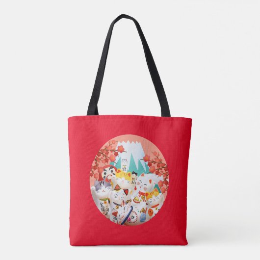 Manekineko Hanami Party Tasche (Rückseite)