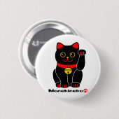 Manekineko-Lucky-Katze Button (Vorne & Hinten)