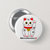 Manekineko-Lucky-Katze Button (Vorne & Hinten)