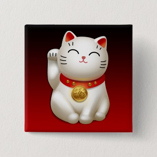 Manekineko-persönlicher Freifahrausweis mit Button (Vorderseite)