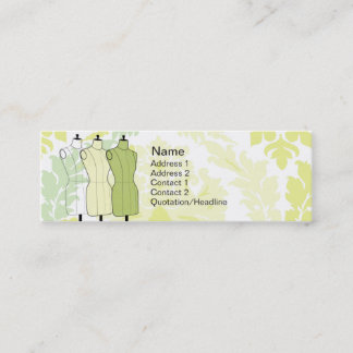 Manequins - dünn mini visitenkarte