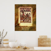 Manesse Codex Auszug mittelalterliche Ritter Kunst Poster (Küche)