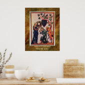 Manesse Codex Auszug Religiöse Kunst Print Poster (Küche)