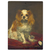 Manet A King Charles Spaniel Klemmbrett (Rückseite)