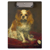 Manet A King Charles Spaniel Klemmbrett (Vorderseite)