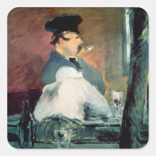 Manet   Bar, 1878-79 Quadratischer Aufkleber