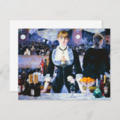 Manet Bar at the Folies Bergere Einladungen (Vorne/Hinten)