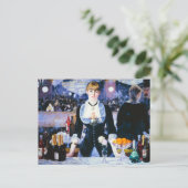 Manet Bar at the Folies Bergere Postcard Postkarte (Stehend Vorderseite)