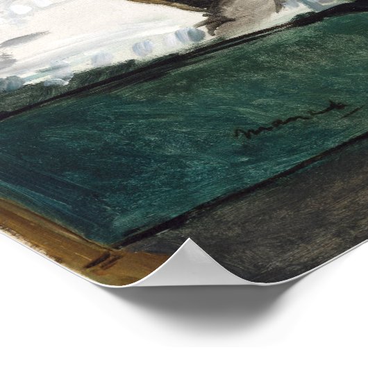 Manet - Baudelaires Ministerin, neu formuliert Poster (Ecke)