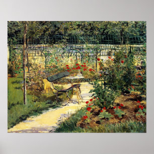Manet - Bench (Mein Garten), 1881 Poster