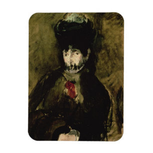 Manet   Berthe Morisot, die einen Schleier, 1872 Magnet