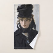 Manet - Berthe Morisot mit einem Blumenstrauß Badhandtuch Set (Handtuch)
