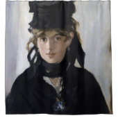 Manet - Berthe Morisot mit einem Blumenstrauß Duschvorhang (Vorderseite)