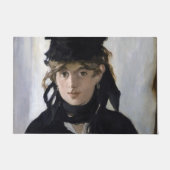 Manet - Berthe Morisot mit einem Blumenstrauß Fußmatte (Vorderseite)