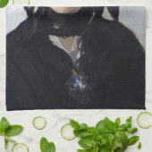 Manet - Berthe Morisot mit einem Blumenstrauß Geschirrtuch (Gefaltet)